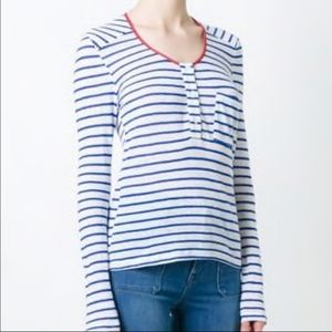 FRAME striped shirt red, white & blue